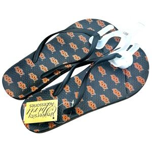 OKLAHOMA STATE OSU women's flipflops University Spirit accessories size 9 NWT